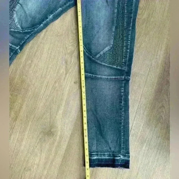 RawX Jeans Mens 36x30 Standard Y2K Denim Jeans Frayed Edge Decorative Stitch - Picture 13 of 14